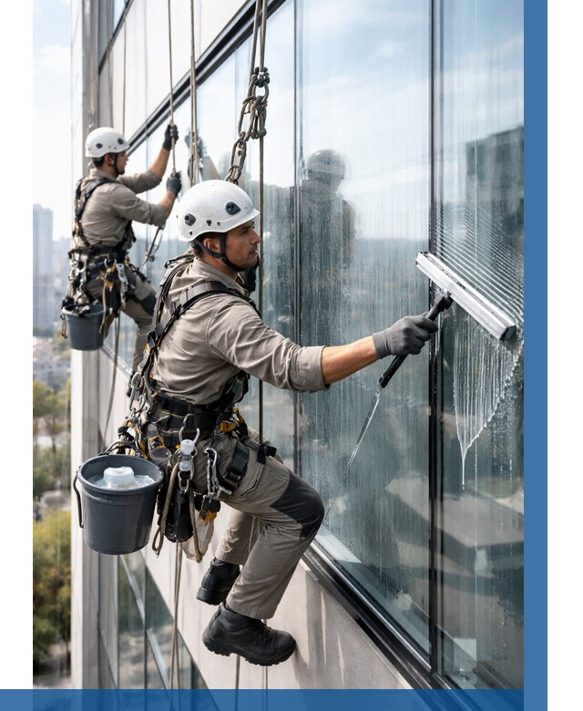 Мойка окон альпинистами в Устях-Куте от 4634 р. | ВЫСОТНИК-Утк