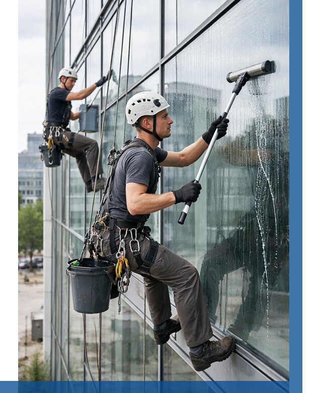 Мойка витражей альпинистами в Устях-Куте от 721 р. под ключ|ВЫСОТНИК-Утк