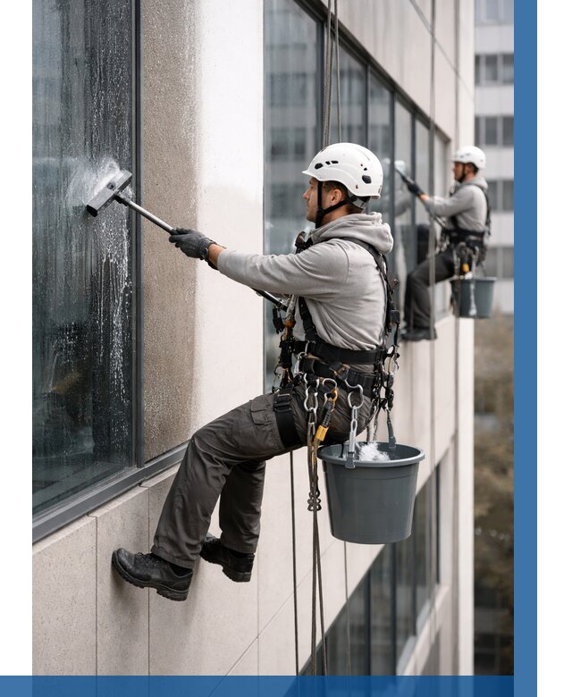 Мойка фасадов зданий в Устях-Куте под ключ от 360 р. | ВЫСОТНИК-Утк