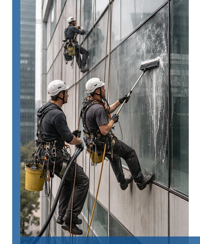Профессиональная высотная мойка фасадов зданий в Устях-Куте