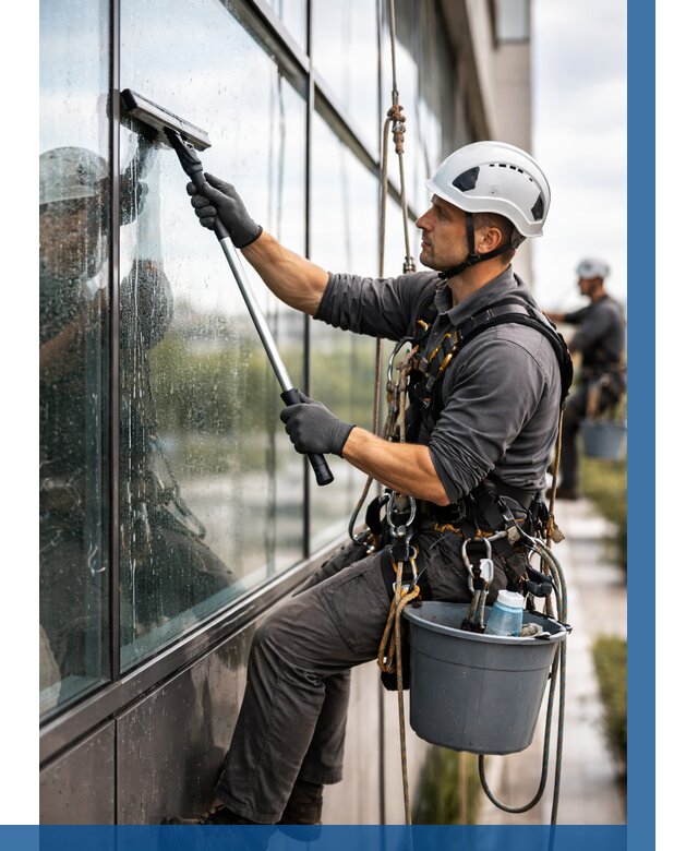 Мойка стеклянных фасадов в Устях-Куте от 206 р. | ВЫСОТНИК-Утк