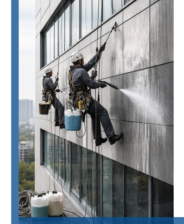 Профессиональная мойка вентилируемых фасадов в Устях-Куте