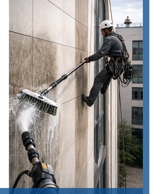 Мойка фасада из керамогранита в Устях-Куте от 309 р. | ВЫСОТНИК-Утк