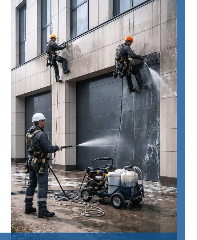 Послестроительная мойка фасада в Устях-Куте от 309 р. | ВЫСОТНИК-Утк