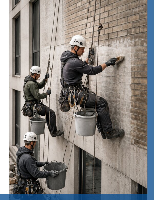 Удаление высолов с фасада в Устях-Куте от 257 р. | ВЫСОТНИК-Утк