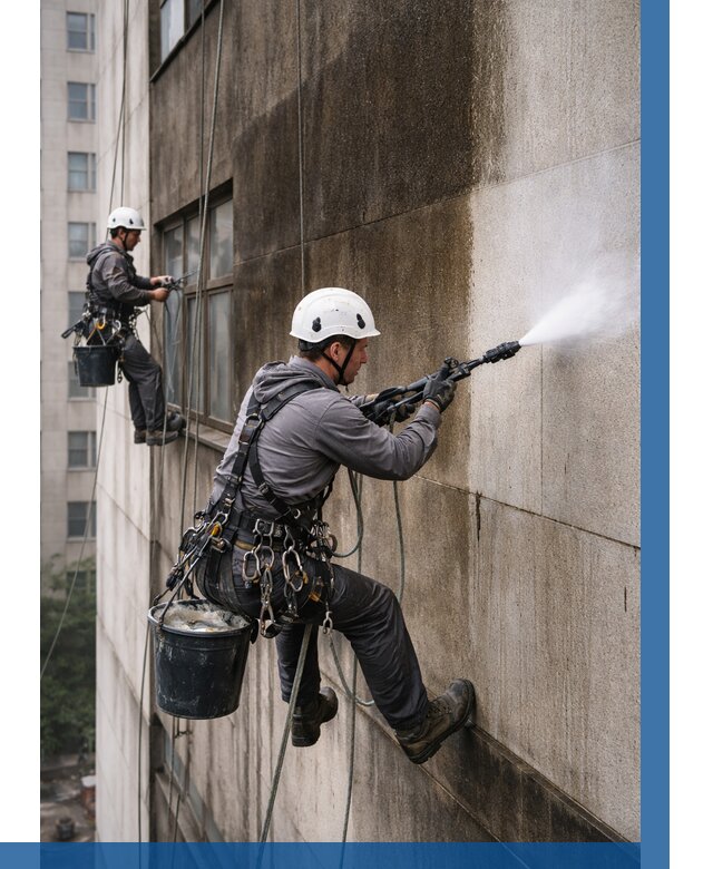 Очистка фасада от копоти в Устях-Куте от 257 р. | ВЫСОТНИК-Утк