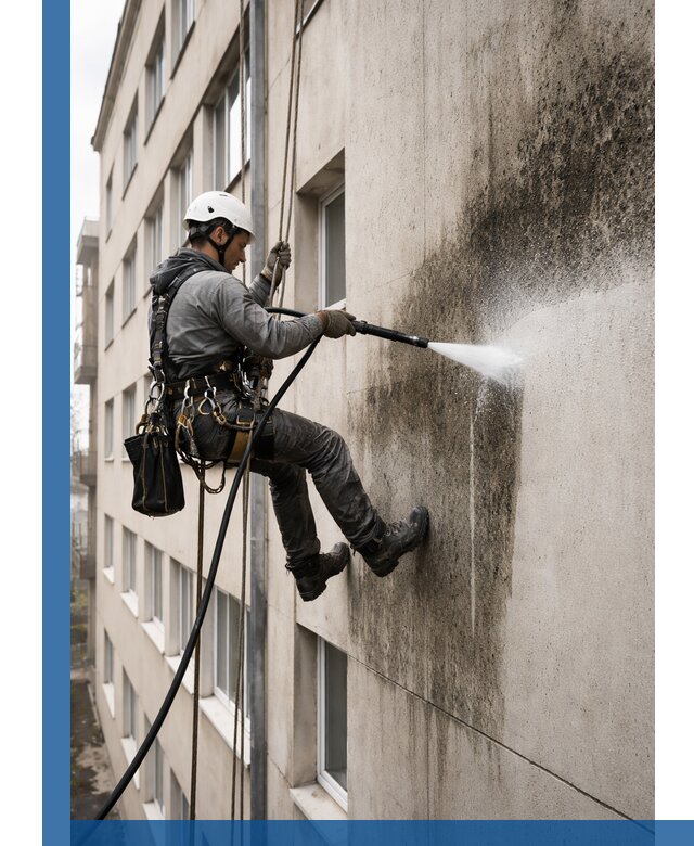 Профессиональная очистка фасадов от плесени в Устях-Куте