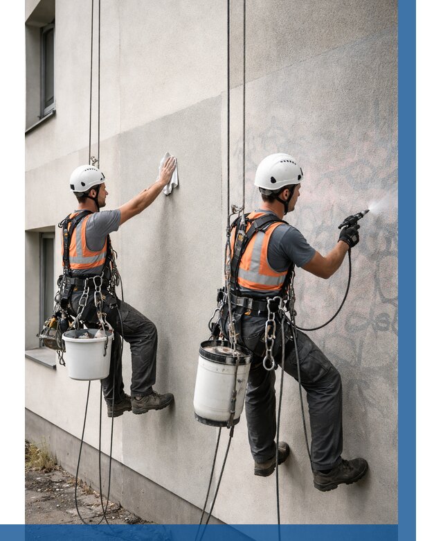 Антиграффити покрытие фасада в Устях-Куте от 618 р. | ВЫСОТНИК-Утк