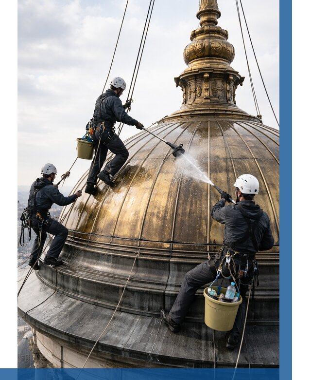 Мойка куполов и шпилей в Устях-Куте от 8238 р. - заказать | ВЫСОТНИК-Утк