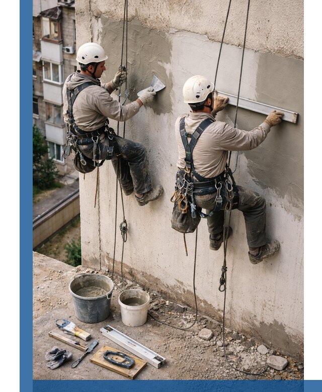 Комплексный ремонт штукатурного фасада с гарантией в Устях-Куте