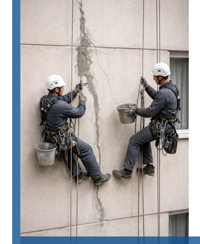 Заделка трещин на фасаде в Устях-Куте с гарантийным ремонтом