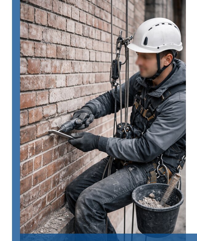 Расшивка кирпичных швов фасадов и стен, ремонт в Устях-Куте