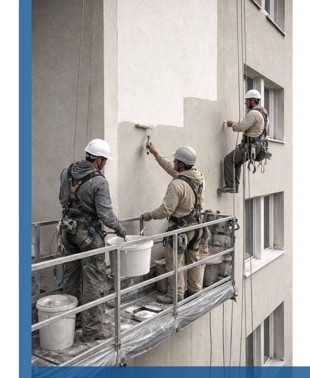 Покраска оштукатуренного фасада в Устях-Куте под ключ с гарантией