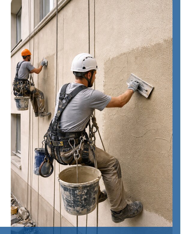 Декоративная штукатурка фасада в Устях-Куте от 1236 р. | ВЫСОТНИК-Утк