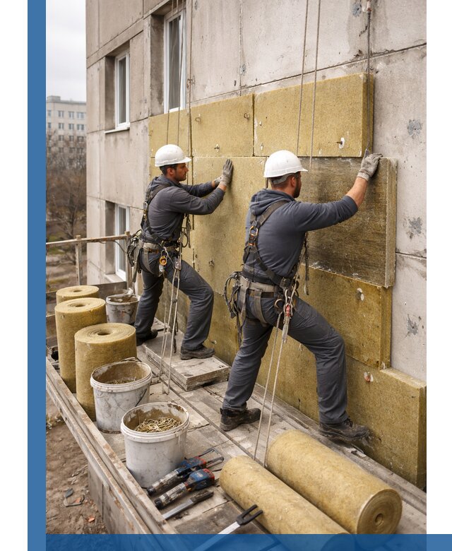 Утепление фасада минватой в Устях-Куте под ключ с гарантией