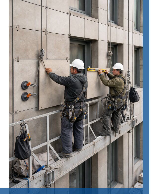 Монтаж керамогранита на фасад в Устях-Куте от 2574 р. | ВЫСОТНИК-Утк