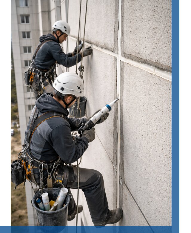 Герметизация межпанельных швов в Устях-Куте от 721 р. | ВЫСОТНИК-Утк