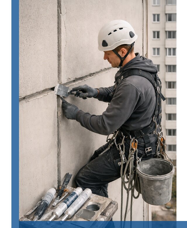 Ремонт межпанельных швов в Устях-Куте герметизация и восстановление