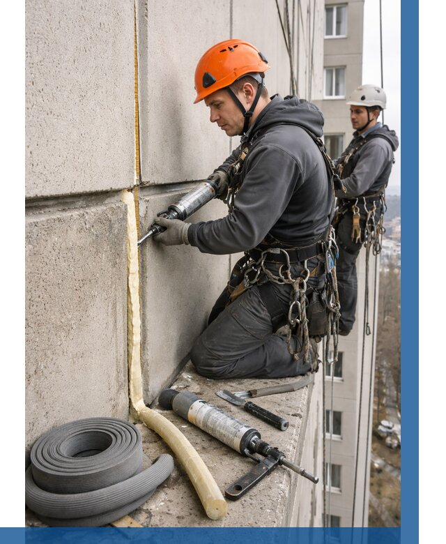 Теплый шов межпанельные швы в Устях-Куте от 721 р. | ВЫСОТНИК-Утк