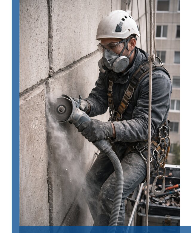 Штробление межпанельных швов в Устях-Куте качественно и быстро