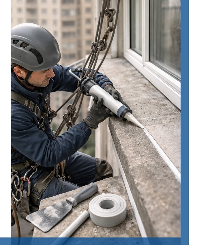 Герметизация балконного козырька в Устях-Куте от 4634 р. | ВЫСОТНИК-Утк