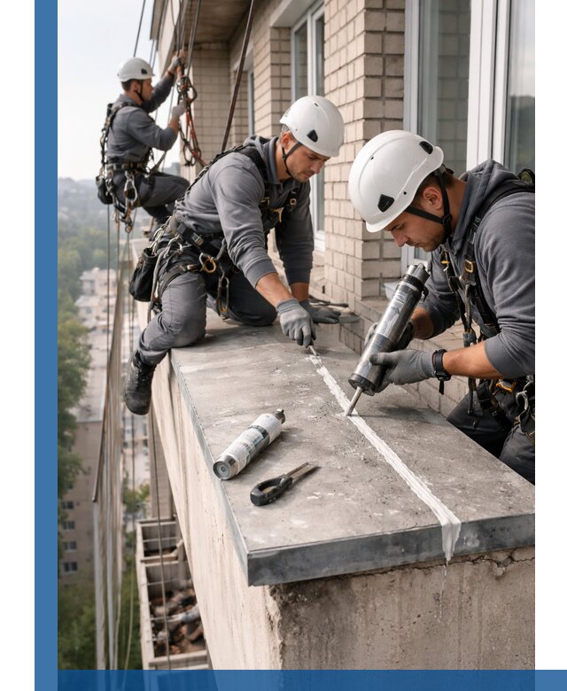 Герметизация балконного козырька в Устях-Куте профессионально