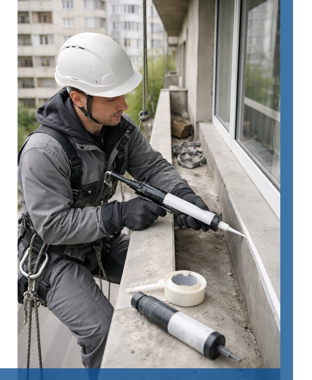 Герметизация швов лоджии в Устях-Куте от 4634 р. | ВЫСОТНИК-Утк