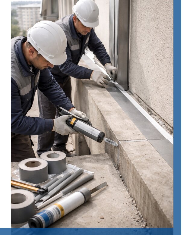 Герметизация примыкания балкона в Устях-Куте от 4634 р. | ВЫСОТНИК-Утк