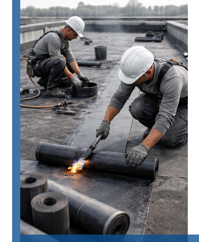 Ремонт рулонной кровли в Устях-Куте герметизация и восстановление