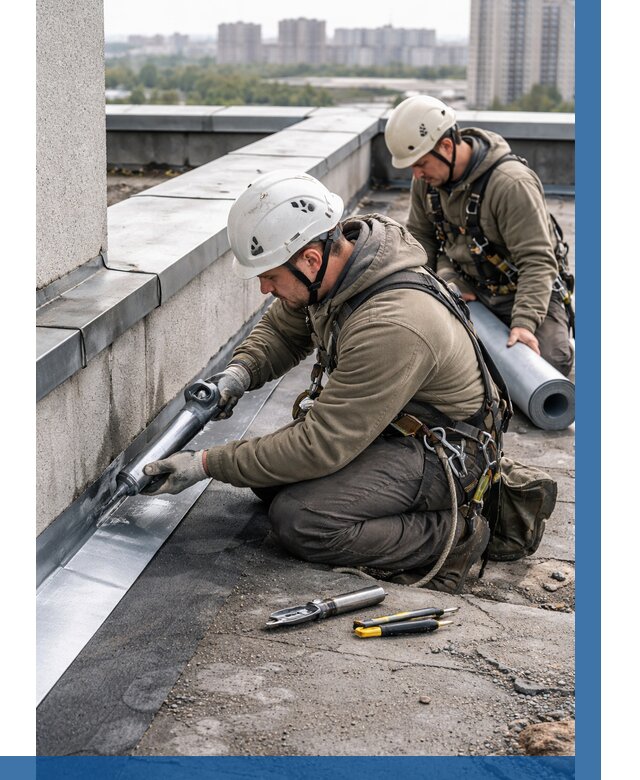 Ремонт кровельных примыканий в Устях-Куте от 1236 р. | ВЫСОТНИК-Утк