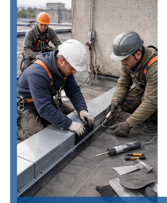 Ремонт кровельных примыканий в Устях-Куте профессионально