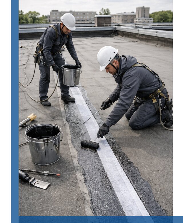 Гидроизоляция кровли мастикой в Устях-Куте надежная защита