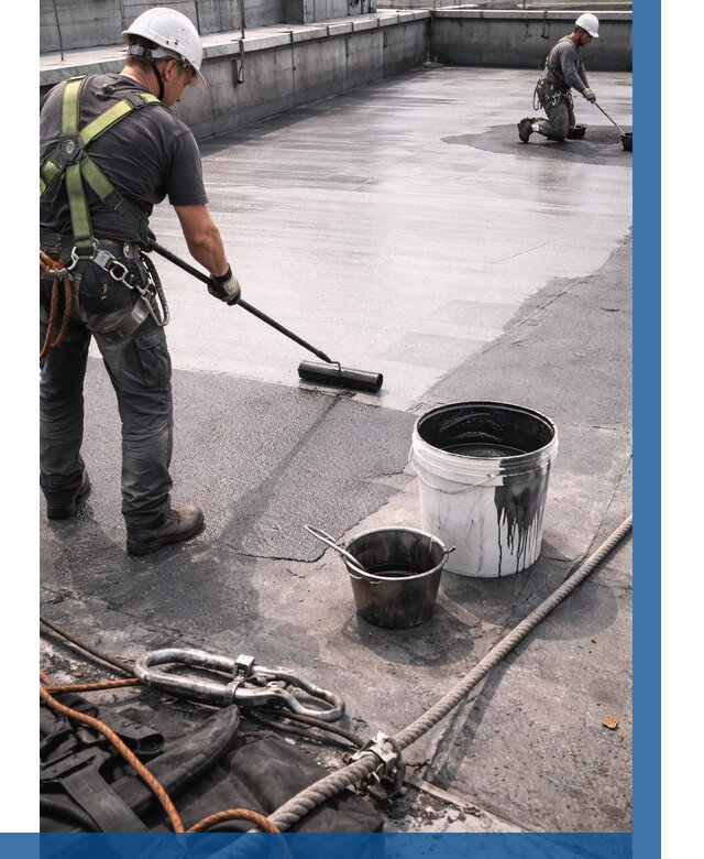 Гидроизоляция кровли жидкой резиной в Устях-Куте от 515 р. | ВЫСОТНИК-Утк