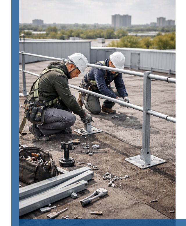 Монтаж кровельного ограждения в Устях-Куте под ключ с гарантией