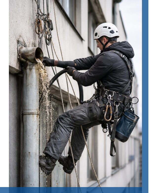 Прочистка водосточных труб в Устях-Куте от 3604 р. | ВЫСОТНИК-Утк