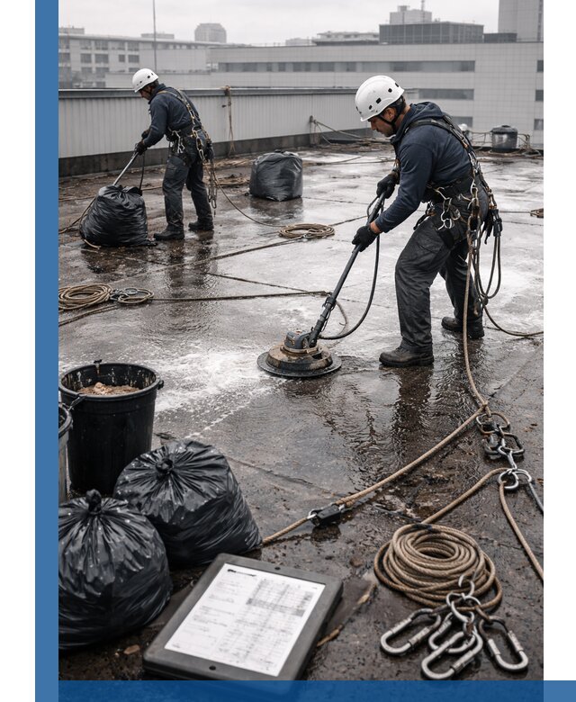 Плановая очистка кровли по графику в Устях-Куте для безопасности