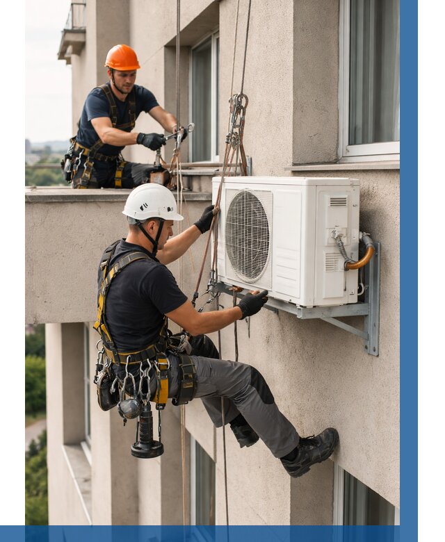 Монтаж внешнего блока кондиционера в Устях-Куте от 6693 р. | ВЫСОТНИК-Утк