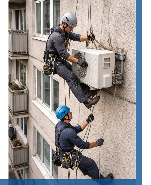 Перенос внешнего блока кондиционера в Устях-Куте от 9267 р.| ВЫСОТНИК-Утк