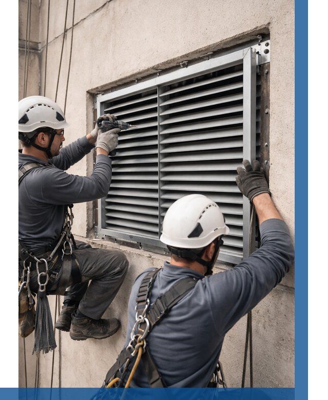 Монтаж вентиляционных решеток в Устях-Куте от 4634 р. | ВЫСОТНИК-Утк