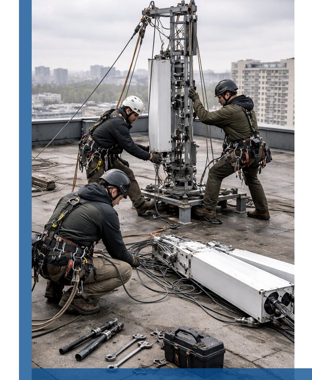 Демонтаж антенн на крыше зданий в Устях-Куте с гарантией