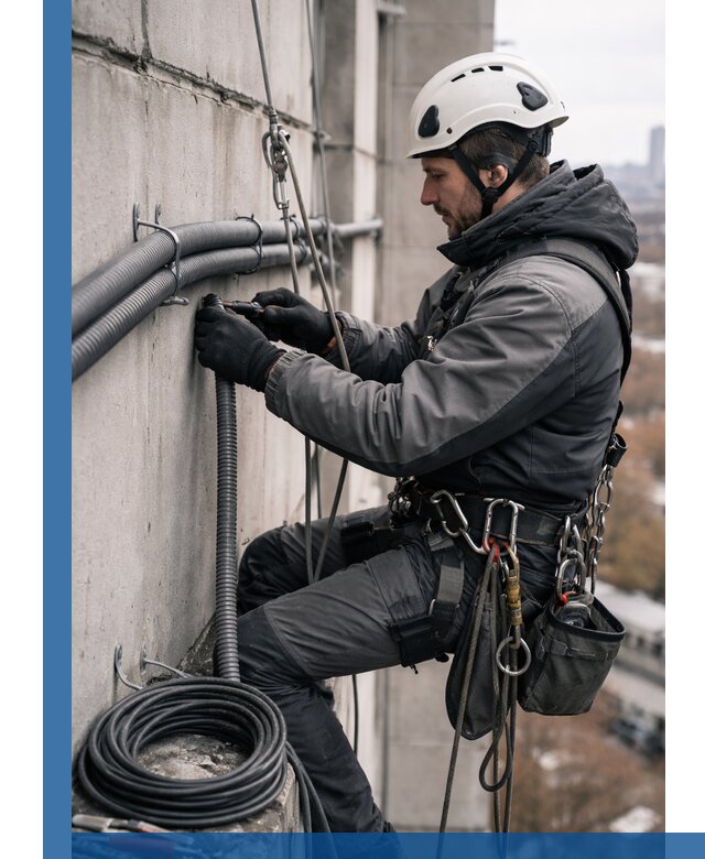 Профессиональный монтаж гофры для кабеля в Устях-Куте с гарантией