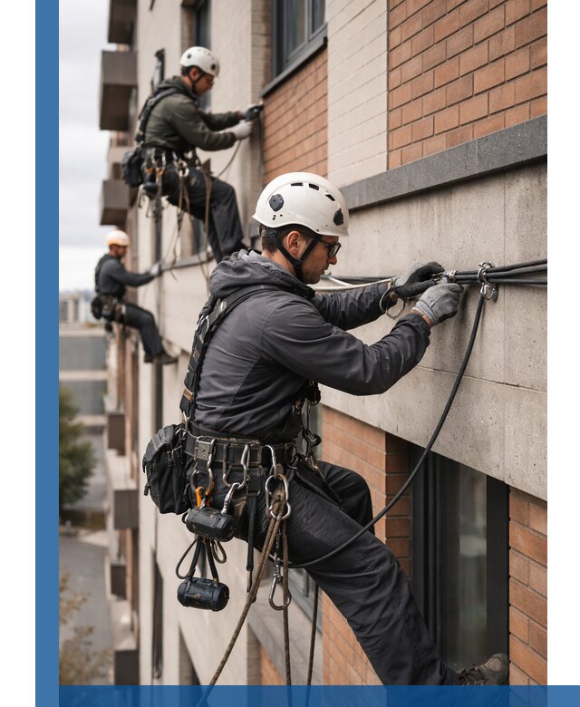 Крепление кабеля на фасаде монтаж и крепеж в Устях-Куте