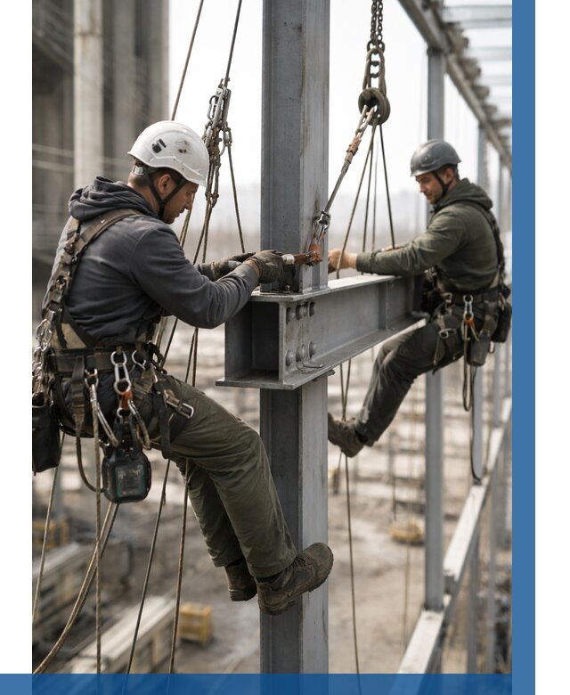 Монтаж металлоконструкций на высоте в Устях-Куте от 3604 р. | ВЫСОТНИК-Утк