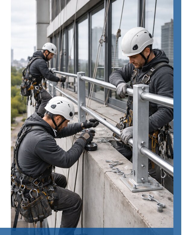 Монтаж ограждений на высоте в Устях-Куте, от 1236 р. | ВЫСОТНИК-Утк
