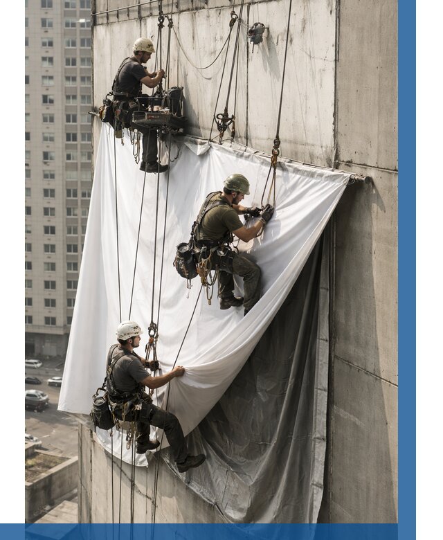 Замена баннерного полотна в Устях-Куте от 6693 р. | ВЫСОТНИК-Утк—заказать