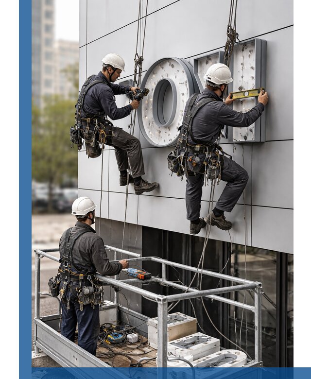 Профессиональный монтаж световых букв в Устях-Куте под ключ