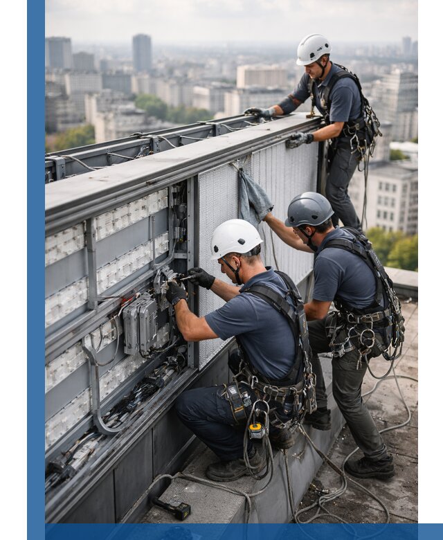 Профессиональное обслуживание крышной рекламы в Устях-Куте под ключ