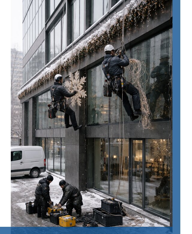 Демонтаж новогоднего оформления в Устях-Куте от 5663 р. | ВЫСОТНИК-Утк