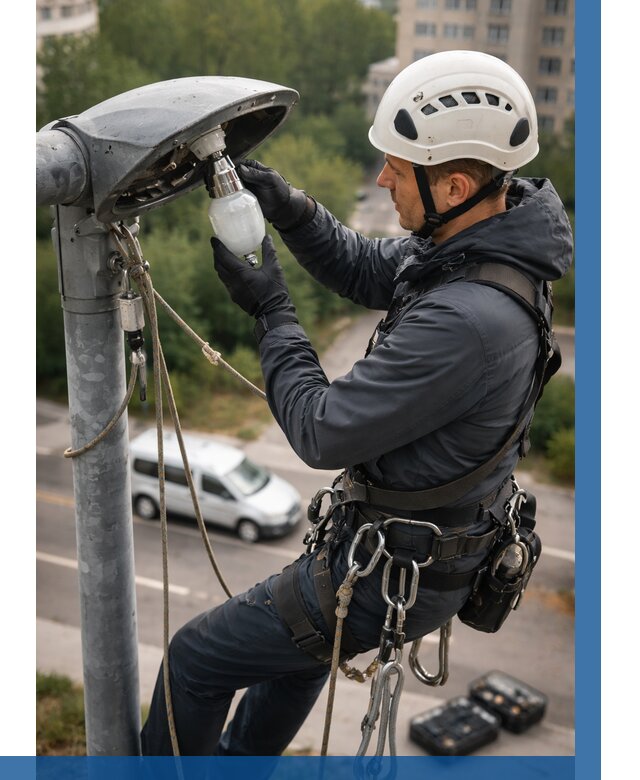 Замена ламп на высоте в Устях-Куте от 2574 р. | ВЫСОТНИК-Утк