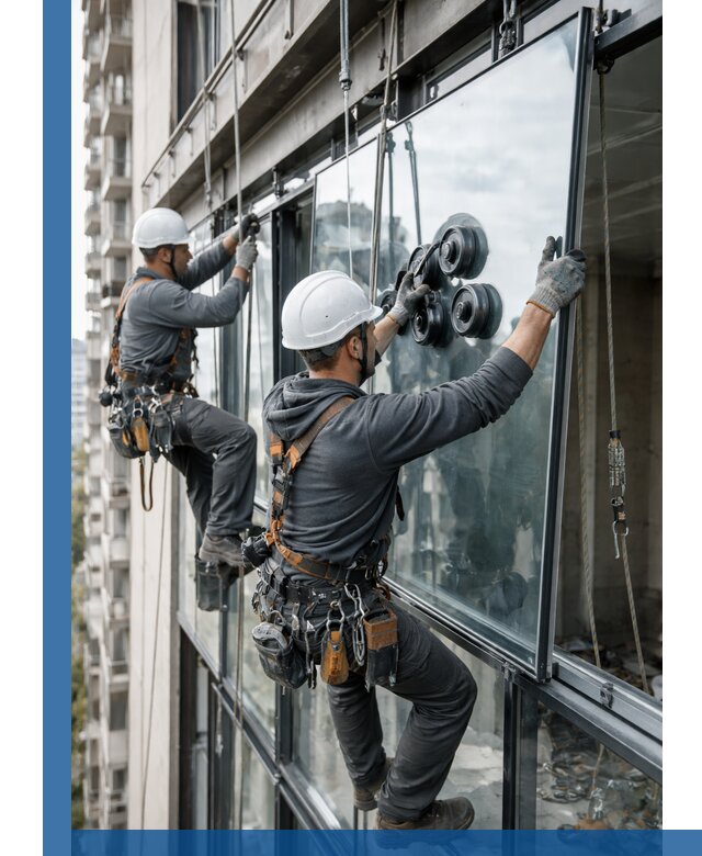 Витражное остекление фасадов и лоджий в Устях-Куте под ключ